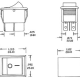INTERRUPTEUR DE PUISSANCE A BASCULE 10A-250V DPDT ON-ON - CAPUCHON NOIR