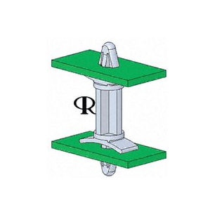 ENTRETOISE 22MM CLIPS M/M NYLON POUR PCB