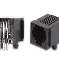 CONNECTEURS MODULAIRES POUR CI RJ12 6P4C, VERSION COUDE