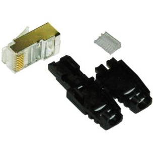 CONNECTEUR RJ45 FTP/6 BLINDE + GUIDE FILS