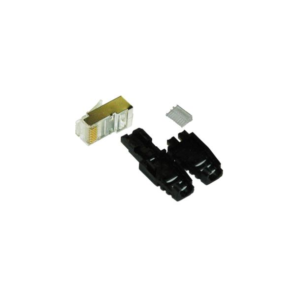 CONNECTEUR RJ45 FTP/6 BLINDE + GUIDE FILS