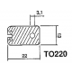 ISOLANT SILICONE CALORIFERE POUR TO220