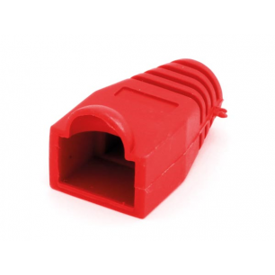 RJ45 MANCHON SOUPLE POUR FICHE MODULAIRE - ROUGE