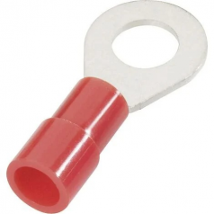 CONNECTEUR FAST-ON OEILLET 4.8MM ROUGE 1.5MM²