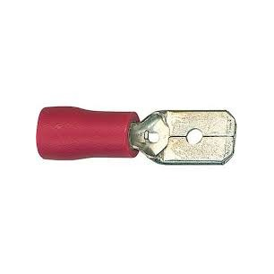 CONNECTEUR FASTON MALE 6.4MM - ROUGE 0.5-1.5MM²