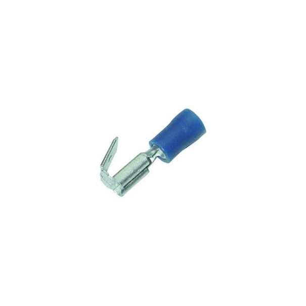 FASTON A SERTIR BLEU 2.5MM² AVEC REPRISE MALE/FEM