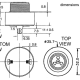 BUZZER A INTENSITE SONORE REGLABLE 3-24Vcc TYPE A VISSER - SON CONTINU