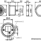 BUZZER POUR MONTAGE APPARANT 4-28Vcc / 8mA