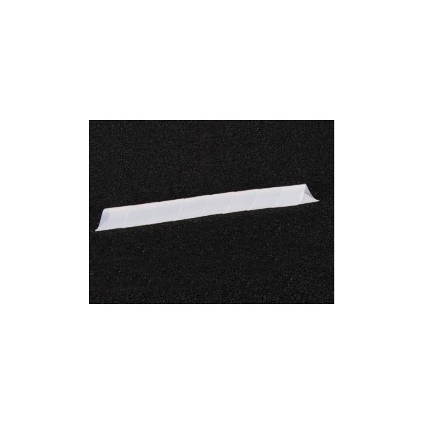 GAINE CACHE-FILS SPIRALEE 10m / Ø15mm (BLANC TRANSPARENT)