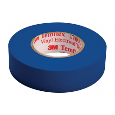 BANDE ADHESIVE PVC ISOLANT BLEU 15 mm x 10 m