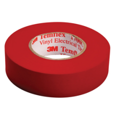 BANDE ADHESIVE PVC ISOLANT ROUGE 15 mm x 10 m