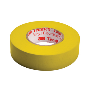 BANDE ADHESIVE PVC ISOLANT JAUNE 15 mm x 10 m