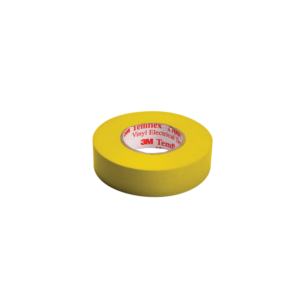 BANDE ADHESIVE PVC ISOLANT JAUNE 15 mm x 10 m