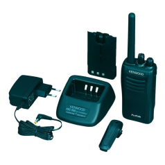 WALKIE TALKIE KENWOOD ANALOGIQUE + BASE + ACCU - TK3501 PMR446 - VERSION PRO - UTILISATION LIBRE SANS LICENCE - BOITIER RESISTAN