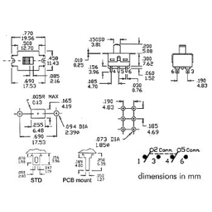 INTERRUPTEUR A GLISSIERE 1P ON-ON - MONTAGE CI