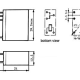 RELAIS VERTICAL 10A/30VCC-220VCA 1 x REPOS-TRAVAIL 6Vcc