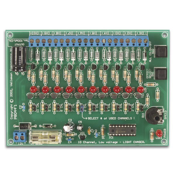 GENERATEUR D'EFFETS LUMINEUX À 10 CANAUX, 12V