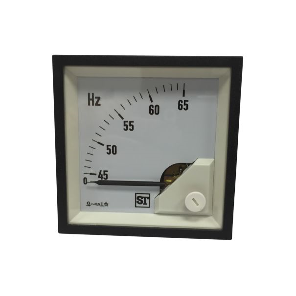 FREQUENCEMETRE ANALOGIQUE DE TABLEAU 65Hz - 92x92mm