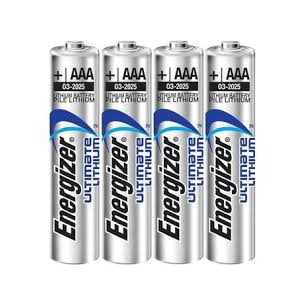 PILE LR03 AAA - 1.5V LITHIUM ENERGIZER -  CAPACITE 7 X ALKALINE - pack de 4 pièces