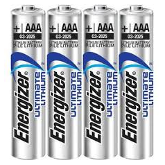 PILE LR03 AAA - 1.5V LITHIUM ENERGIZER -  CAPACITE 7 X ALKALINE - pack de 4 pièces