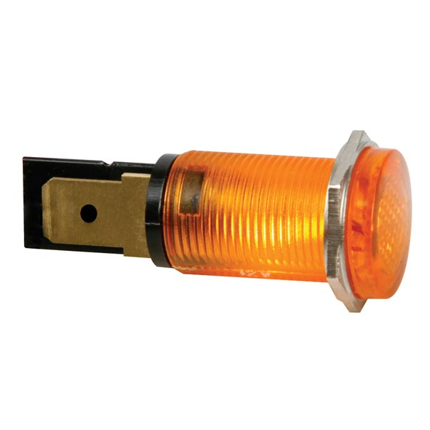 VOYANT ROND 14mm 12V ORANGE