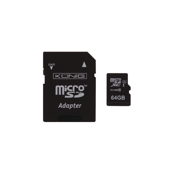 CARTE MEMOIRE MICROSD 64GB CLASSE10