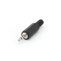 JACK MALE 3.5mm STEREO PLASTIQUE NOIR