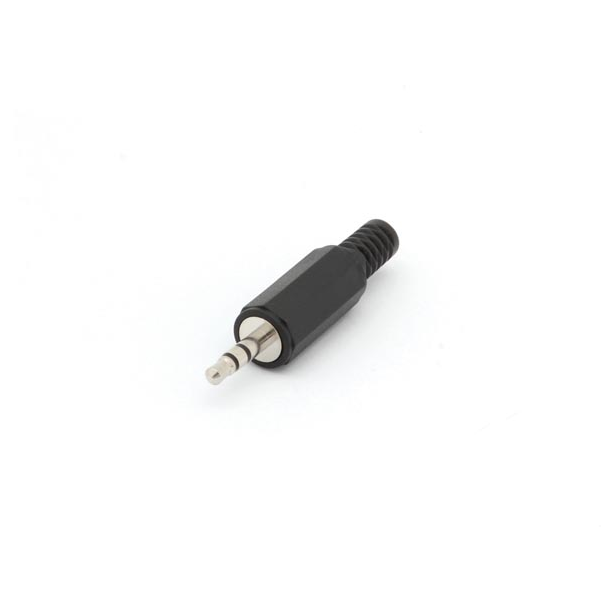 JACK MALE 3.5mm STEREO PLASTIQUE NOIR