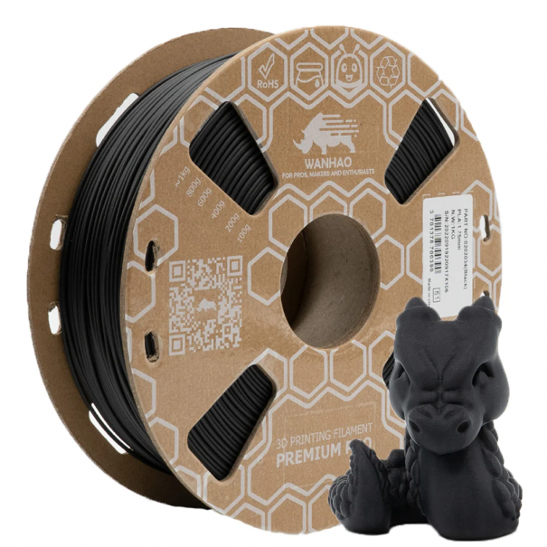 FILAMENT PLA 1.75 mm - NOIR - 1 kg - WANHAO