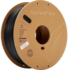 Filament PLA 1.75 mm - Charcoal Black (Noir) - 1 kg - PolyTerra - Polymaker