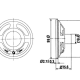 HAUT-PARLEUR MINIATURE - 2W / 8 ohm - Ø 66mm