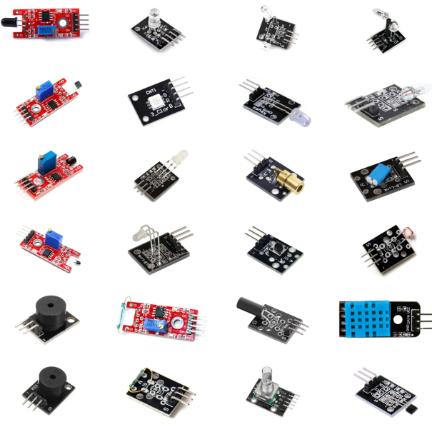 kit de 37 capteurs ou modules pour Arduino