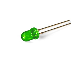 LED STANDARD 5mm - VERT TRANSPARENT