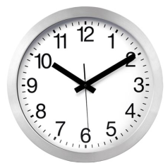 Horloge murale DCF en aluminium - Ø 30 cm