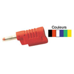 FICHE BANANE DE SECURITE AVEC FOURREAU RETRACTABLE - REPRISE ARRIERE - FIXATION PAR VIS - ROUGE