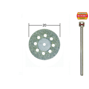 DISQUE A TRONCONNER DIAMNTE AVEC ORIFICES DE REFROIDISSEMENT