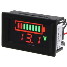 INDICATEUR DE CHARGE POUR BATTERIE 12VDC.