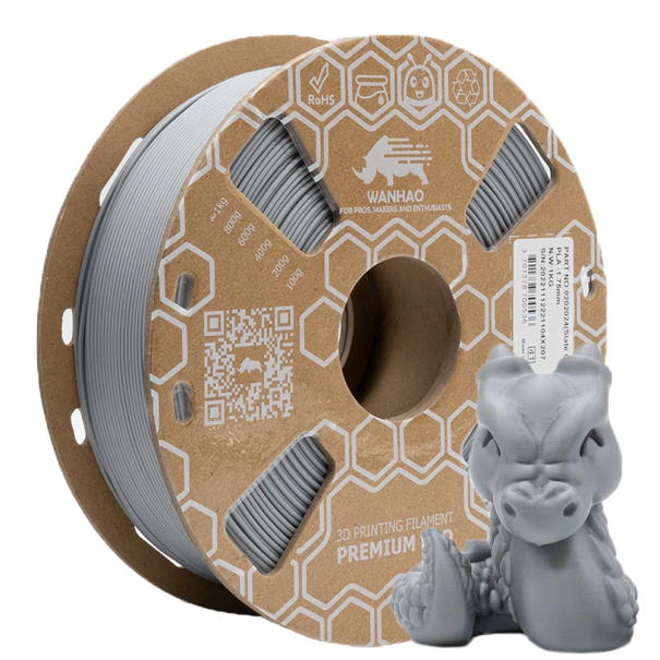 Filament PLA Premium - 1.75 mm - GRIS - 1 kg - WANHAO France