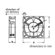 VENTILATEUR SUNON 12VCC ROULEMENT A AIGUILLES 40 x 40 x 20mm