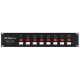 RACK 19'' AVEC 8 PRISES SCHUKO ET INTERRUPTEUR INDIVIDUEL