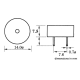 BUZZER ELECTRONIQUE MODELE ECONOMIQUE CI 3-16Vcc / 8mA TYPE CI