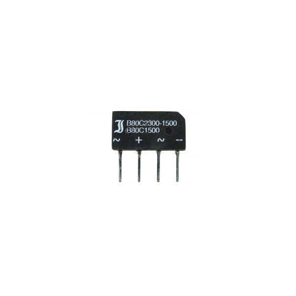 PONT DE DIODE 250V 2.5AMP AC+AC- PAS DE 5MM