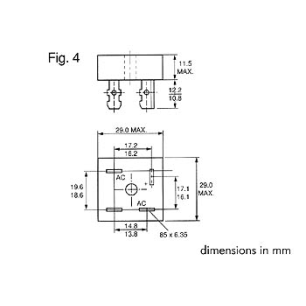 PONT DE DIODE 800V 35A FASTON