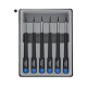 Assortiment de 6 tournevis Torx avec trou de centrage T5/T6/T7/T8/T9/T10